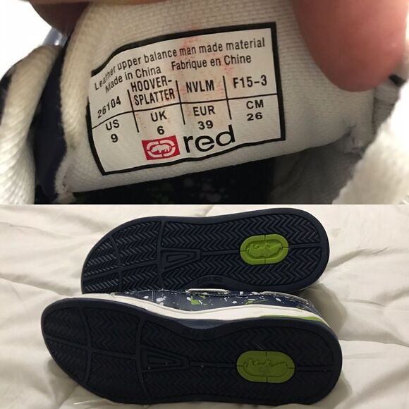 Echo Women’s Rare Red Boat Blue|Green Hoover Splatter Loafer Shoes Sz 9 - Picture 8 of 8